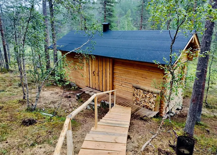 Шале Log House And New Sauna Pikariporras Саариселькя