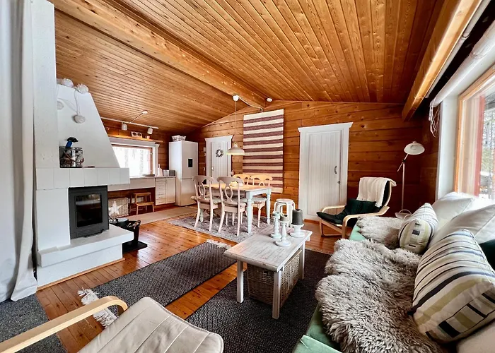 Log House And New Sauna Pikariporras Шале Саариселькя